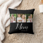 Mom Established Script Black 3 Photo  クッション (ブランケット)