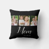 Mom Established Script Black 3 Photo  クッション (裏面)