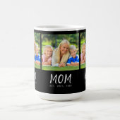 Mom Established Script Black 3 Photo コーヒーマグカップ (中央)