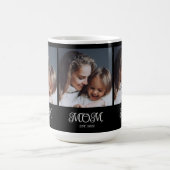 Mom Established Script Black 3 Photo コーヒーマグカップ (中央)