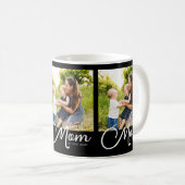 Mom Established Script Black 3 Photo  コーヒーマグカップ (正面右)