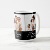 Mom Established Script Black 3 Photo コーヒーマグカップ (正面右)