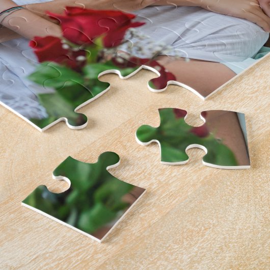 Mom Established Script Black 3 Photo ジグソーパズル (側面)