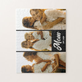 Mom Established Script Black 3 Photo ジグソーパズル