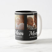 Mom Established Script Black 3 Photo  ツートーンマグカップ (正面右)