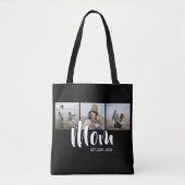 Mom Established Script Black 3 Photo トートバッグ (正面)