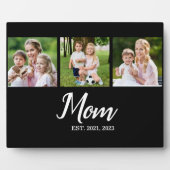 Mom Established Script Black 3 Photo フォトプラーク (正面)