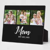 Mom Established Script Black 3 Photo フォトプラーク (側面)