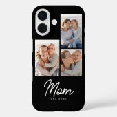 Mom Established Script Black 3 Photo Case-Mate iPhoneケース (裏面)
