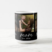 Mom Established Script Black 3 Photo  Coffee Mug コーヒーマグカップ (中央)
