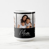 Mom Established Script Black 3 Photo Coffee Mug コーヒーマグカップ (中央)