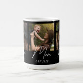 Mom Established Script Black 3 Photo Coffee Mug コーヒーマグカップ (中央)
