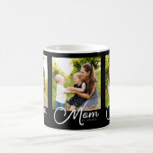 Mom Established Script Black 3 Photo Coffee Mug コーヒーマグカップ (中央)