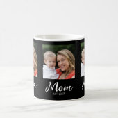 Mom Established Script Black 3 Photo Coffee Mug コーヒーマグカップ (中央)