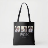 Mom Established Script Black 3 Photo Tote Bag トートバッグ (正面)