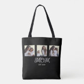 Mom Established Script Black 3 Photo Tote Bag トートバッグ (裏面)