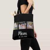 Mom Established Script Black 3 Photo Tote Bag トートバッグ (クローズアップ)