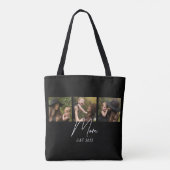 Mom Established Script Black 3 Photo Tote Bag トートバッグ (裏面)