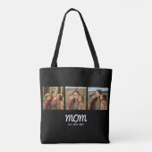 Mom Established Script Black 3 Photo Tote Bag トートバッグ (裏面)