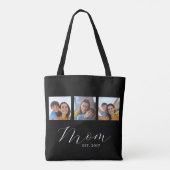 Mom Established Script Black 3 Photo Tote Bag トートバッグ (裏面)