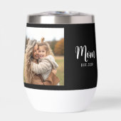 Mom Established Script Black and White Photo (正面)