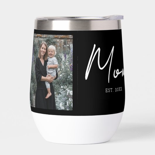 Mom Established Script Black Photo (左面)