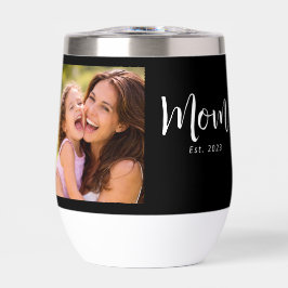 Mom Established Script Black Photo