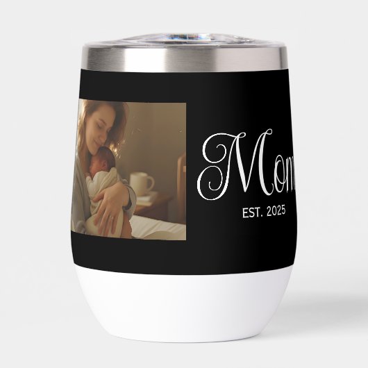 Mom Established Script Black Photo (正面)