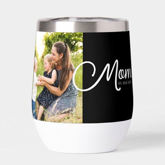 Mom Established Script Black Photo  (背面)