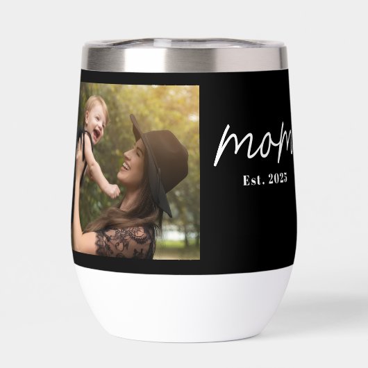 Mom Established Script Black Photo (背面)