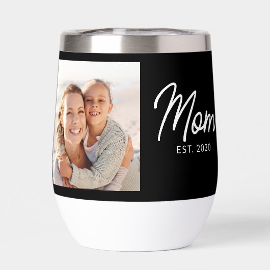 Mom Established Script Black Photo (背面)