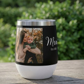 Mom Established Script Black Photo