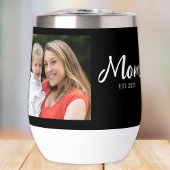 Mom Established Script Black Photo