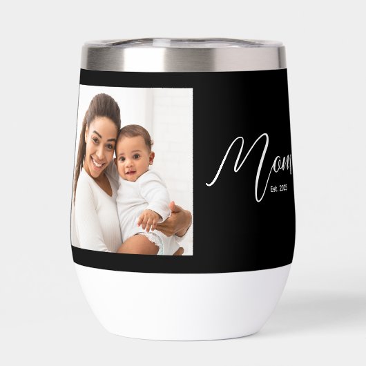 Mom Established Script Black Photo (背面)