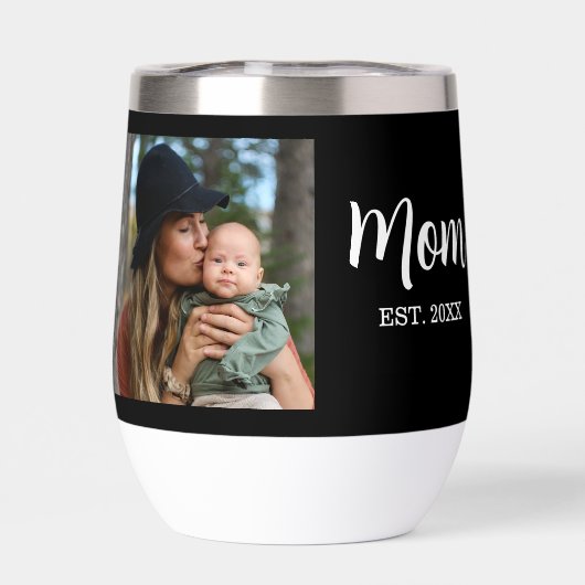 Mom Established Script Black Photo  (背面)