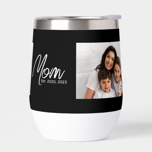 Mom Established Script Black Photo  (左面)