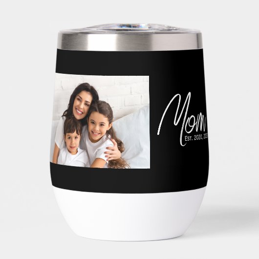 Mom Established Script Black Photo  (正面)