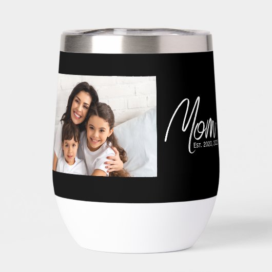 Mom Established Script Black Photo  (背面)