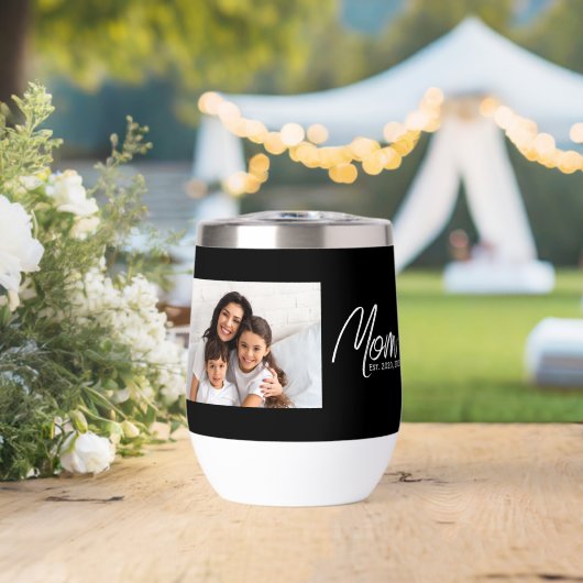 Mom Established Script Black Photo  (ウェディング (回転後))