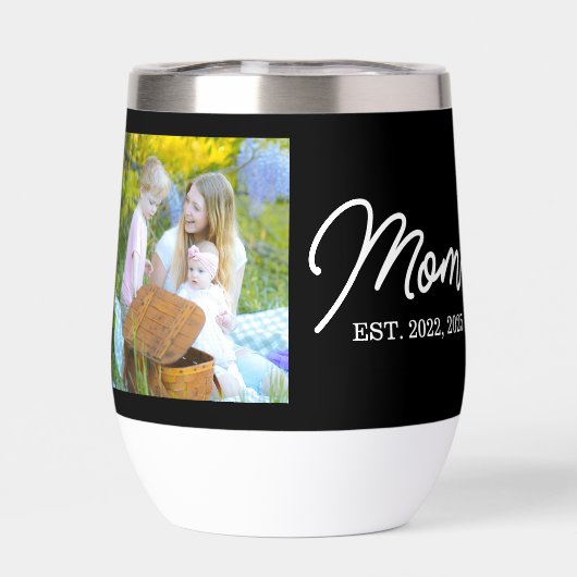 Mom Established Script Black Photo (背面)