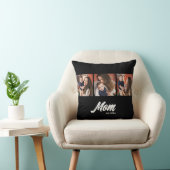 Mom Established Script Black Photo クッション (椅子)