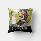 Mom Established Script Black Photo  クッション (裏面)