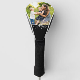 Mom Established Script Black Photo  ゴルフヘッドカバー