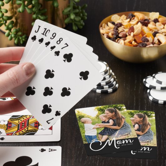 Mom Established Script Black Photo  トランプ (インサイチュ)