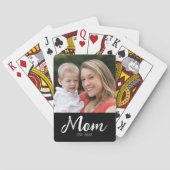 Mom Established Script  Black Photo トランプ (裏面)