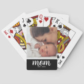 Mom Established Script Black Photo トランプ (裏面)