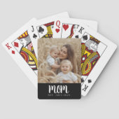 Mom Established  Script Black Photo トランプ (裏面)