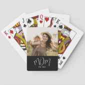 Mom Established Script Black Photo トランプ (裏面)