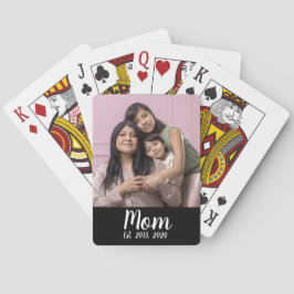 Mom Established Script Black Photo トランプ