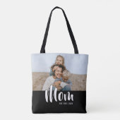 Mom Established Script Black Photo トートバッグ (裏面)